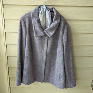 Talbots Alpaca/Mohair Wool Jacket with Scarf